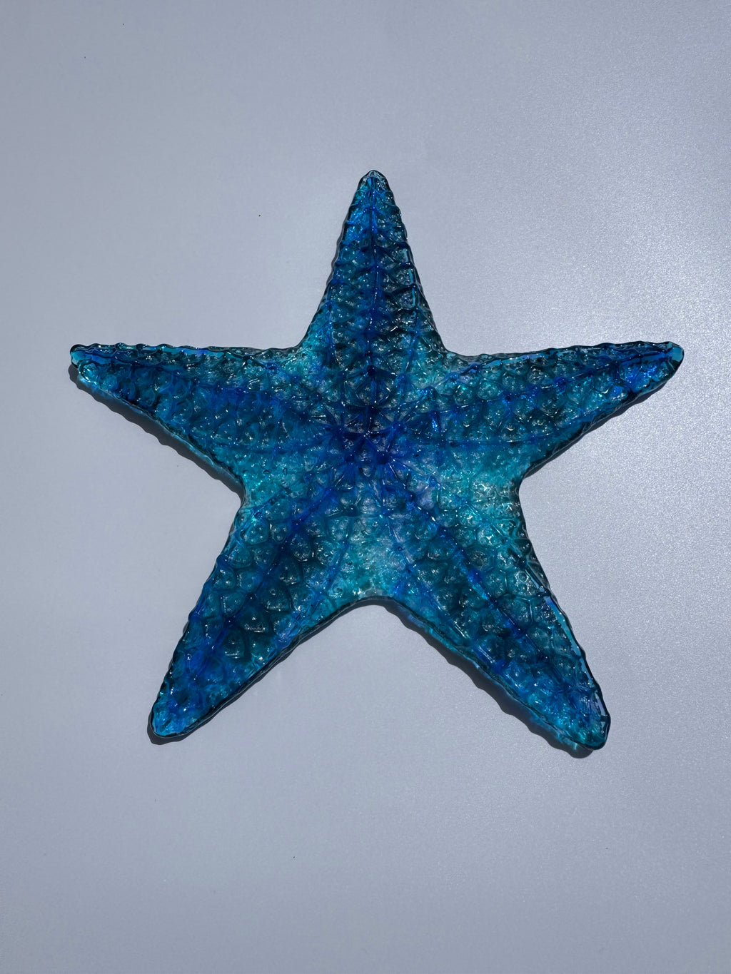 Handmade fused glass starfish - made to order