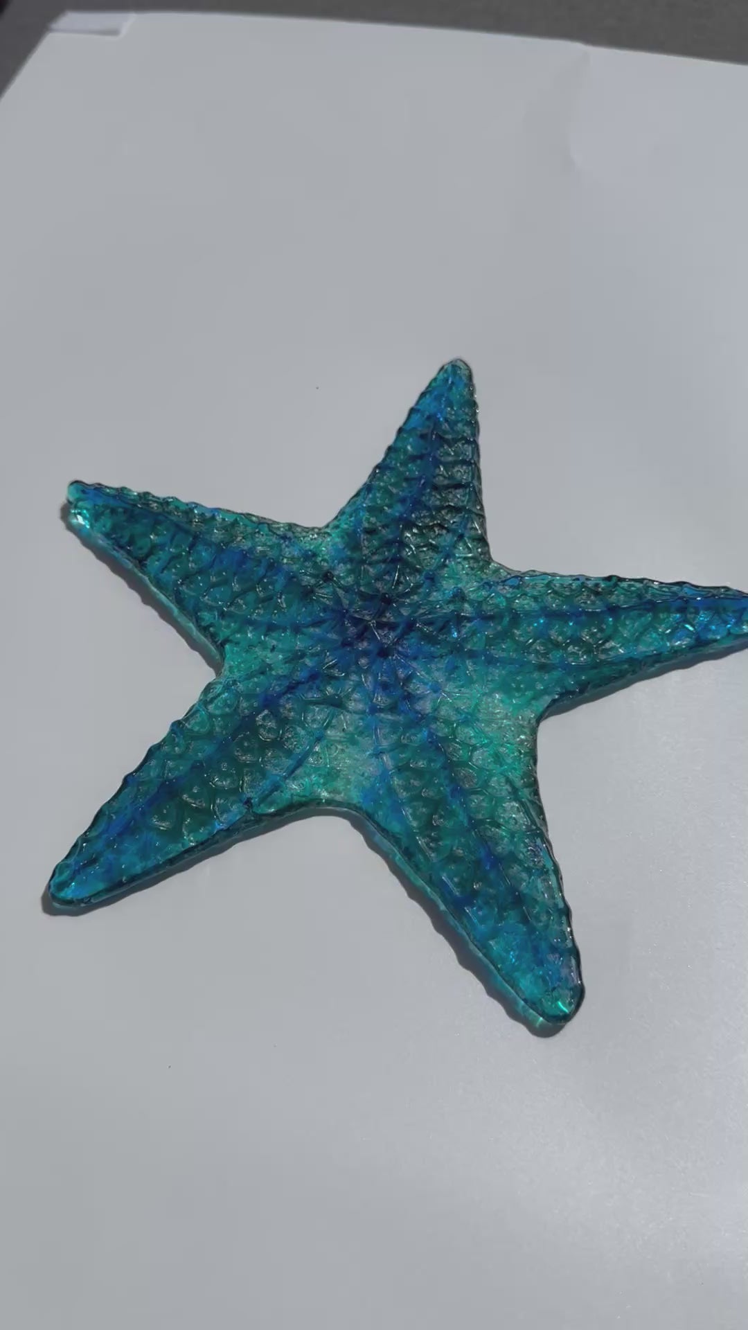 Handmade fused glass starfish - made to order